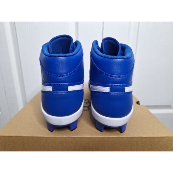Air Jordan 1 Retro MCS Royal White Baseball Cleats AV5354-401 size 13 No Box